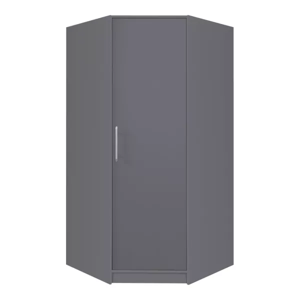 Szafa narożna z drążkiem 95 cm SEVAS antracyt 743495
