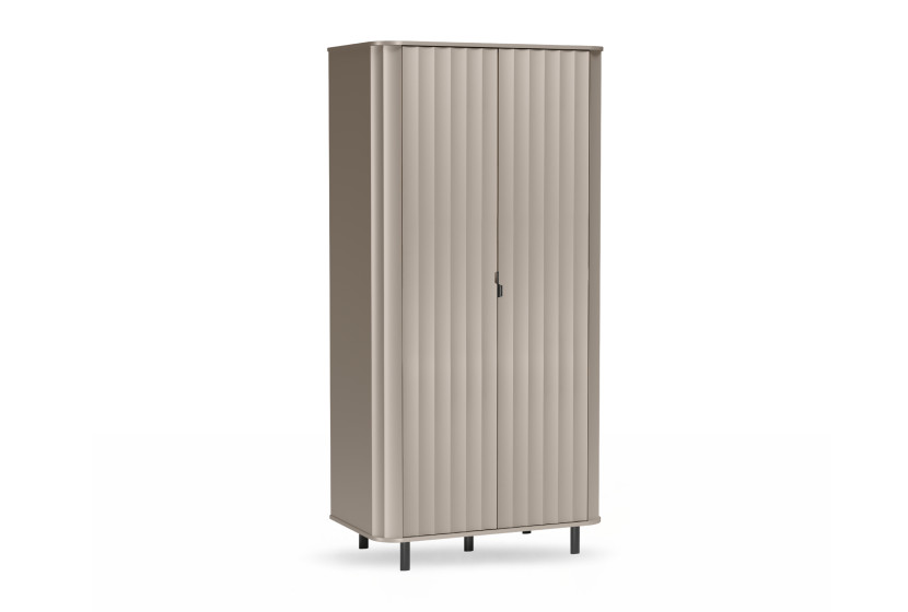 Szafa NUVIA clay grey 2 drzwi półki drążek 990045