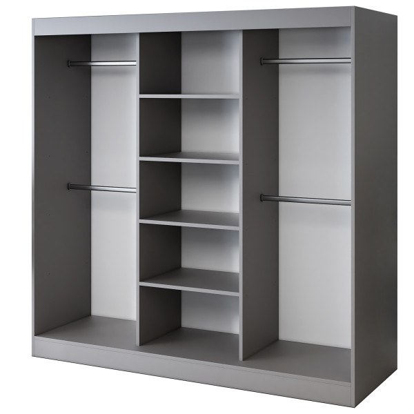 Szafa otwarta 200x200 Troy , Antracyt mat 653299