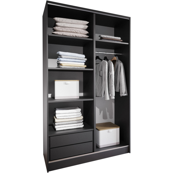 Szafa otwarta MERVO K3 120 czarna 298285