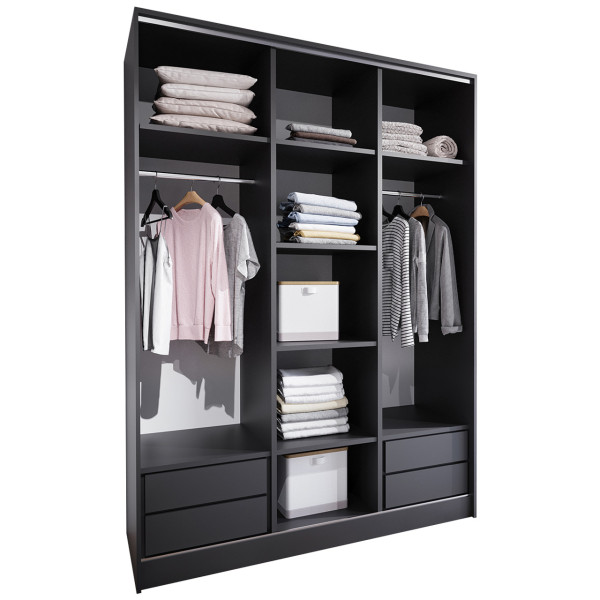 Szafa otwarta MERVO K4 150 czarna 298222