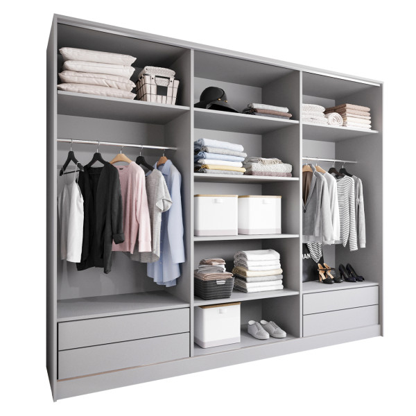 Szafa otwarta MERVO K4 270 szara 298250