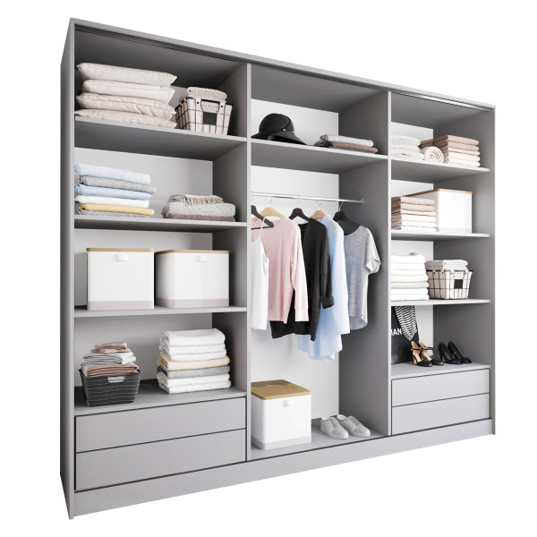 Szafa otwarta MERVO K7 270 szara 298231