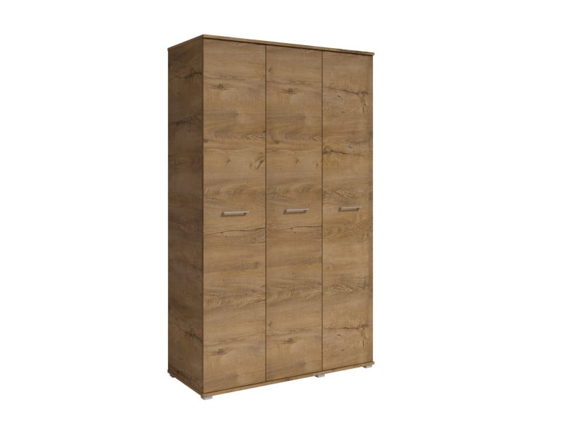 Szafa Otwierana Trzydrzwiowa 120cm x 200cm LEFKAS | Półki + Wieszak 917575