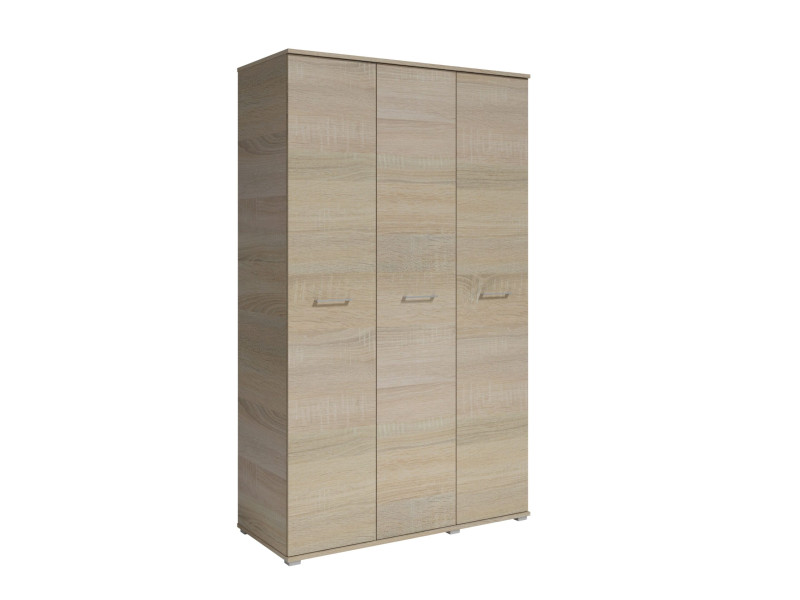 Szafa Otwierana Trzydrzwiowa 120cm x 200cm SONOMA | Półki + Wieszak 917574
