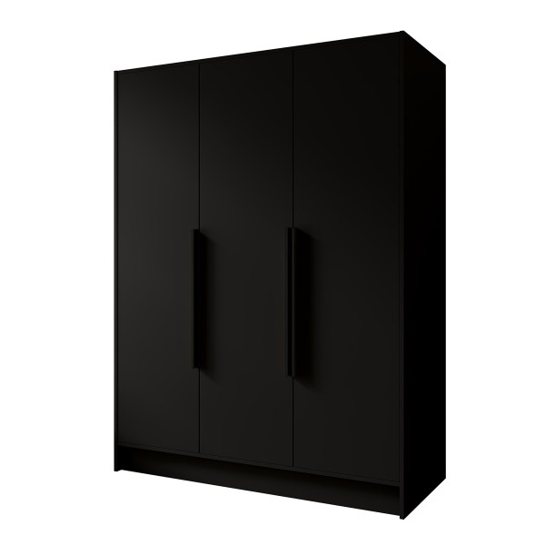 Szafa PAVIA 150 cm Czarna/Czarne Uchwyty – 3 Drzwi 959776