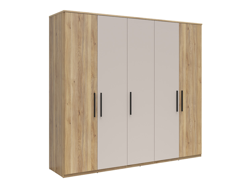 Szafa pięciodrzwiowa Tabina 250 cm dąb mauvella/kaszmir 961255