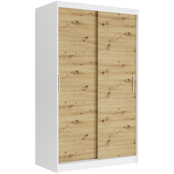 Szafa przesuwna 120 cm 2-drzwi FRAMIRE Vega III biały artisan 969587