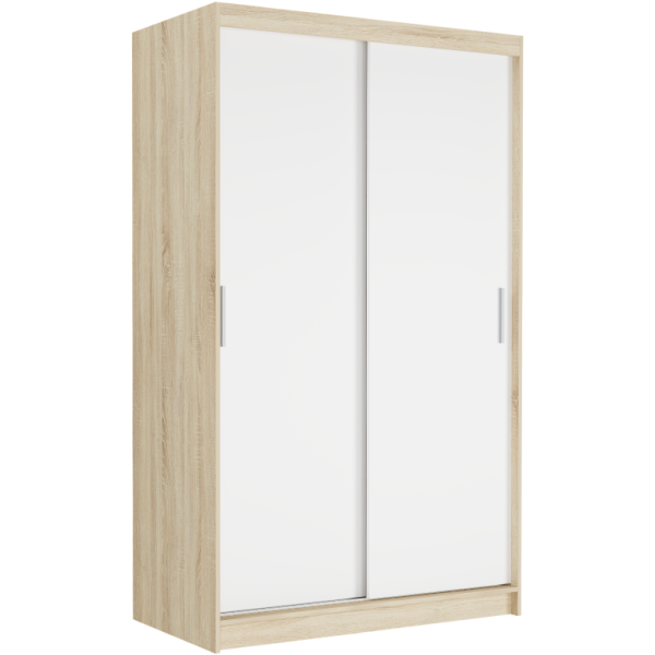 Szafa przesuwna 120 cm 2-drzwi FRAMIRE Vega III sonoma biały 969583