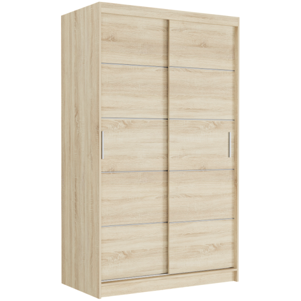 Szafa przesuwna 120 cm 2-drzwi szprosy FRAMIRE Vega IV sonoma sonoma 969575