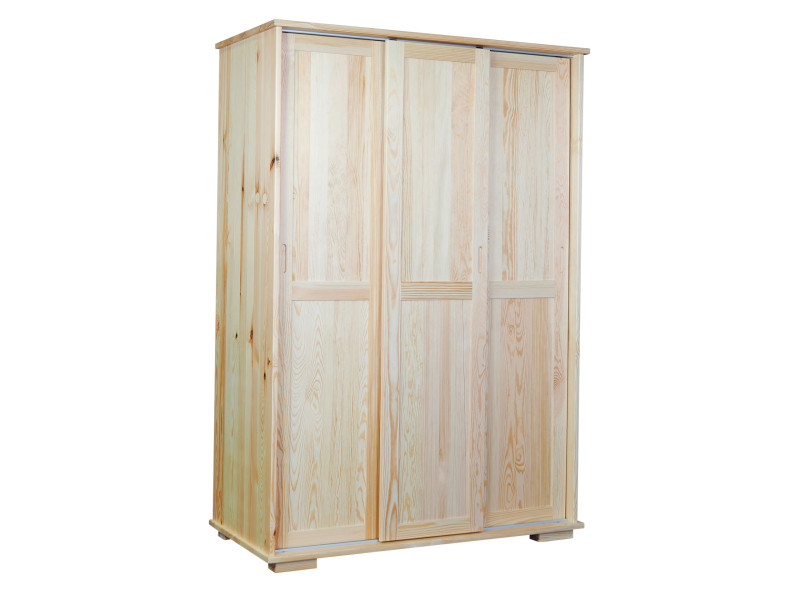 Szafa przesuwna 120 cm drewniana Modern, sosnowa 395457
