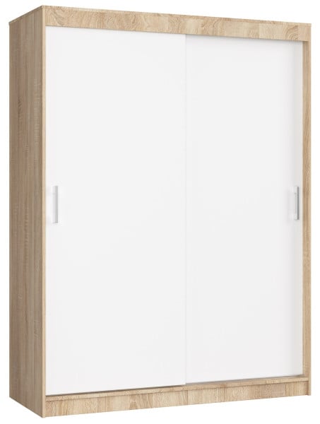 Szafa Przesuwna 150 Cm Clp Mono Sonoma/Biała 728083