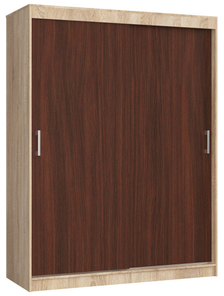 Szafa Przesuwna 150 Cm Clp Mono Sonoma/Wenge 728079