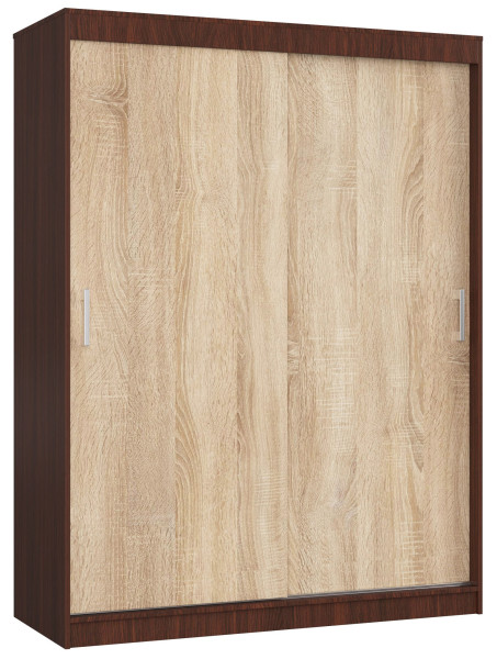 Szafa Przesuwna 150 Cm Clp Mono Wenge/Sonoma 728078