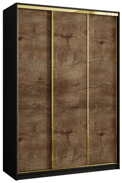 Szafa przesuwna 150 cm GOLD NEW szafa przesuwna półki drążki trzydrzwiowa 671382