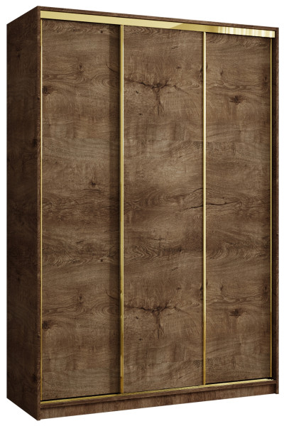 Szafa przesuwna 150 cm GOLD NEW szafa przesuwna półki drążki trzydrzwiowa 671372