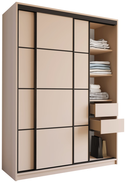 Szafa przesuwna 150 cm LOFT beż piaskowy 527338