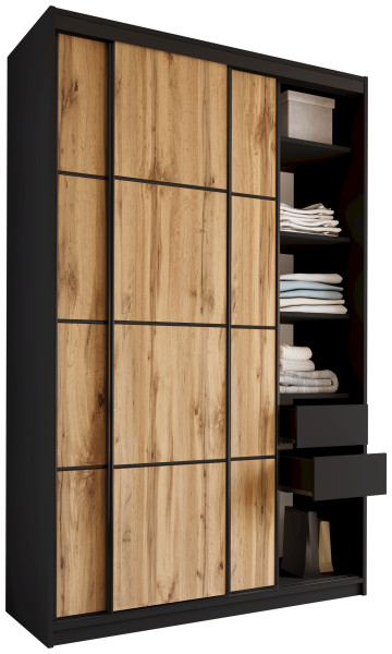 Szafa przesuwna 150 cm LOFT MAX garderoba z półkami 531838