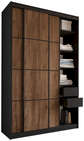 Szafa przesuwna 150 cm LOFT MAX z półkami 530834