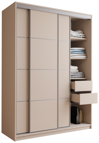 Szafa przesuwna 150 cm TOP beż piaskowy 245541