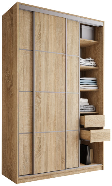 Szafa przesuwna 150 cm TOP MAX dąb sonoma 245540