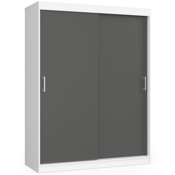 Szafa Przesuwna 150Cm Clp Biała / Szara Mono 728074