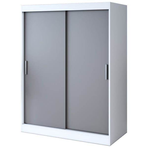 Szafa przesuwna 150x200 Gold , Biały mat / Antracyt mat 629980