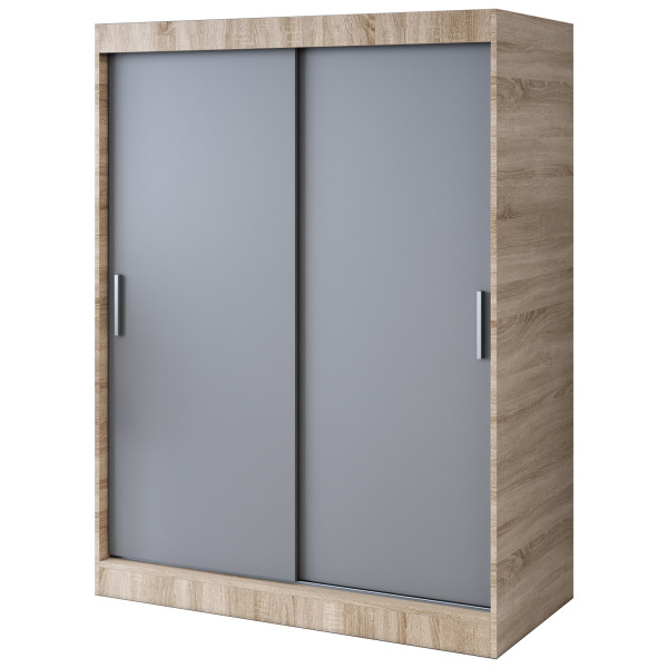 Szafa przesuwna 150x200 Gold , Dąb Sonoma /Antracyt mat 629942