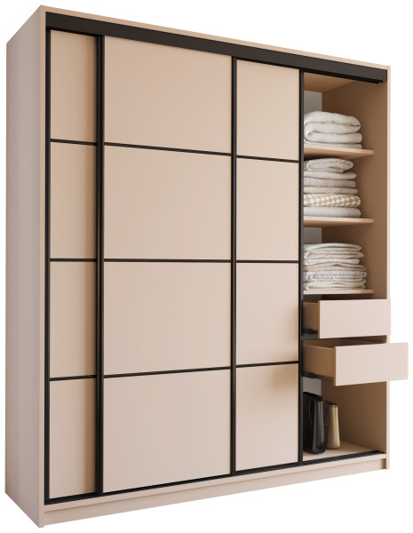Szafa przesuwna 180 cm LOFT beż piaskowy 527375