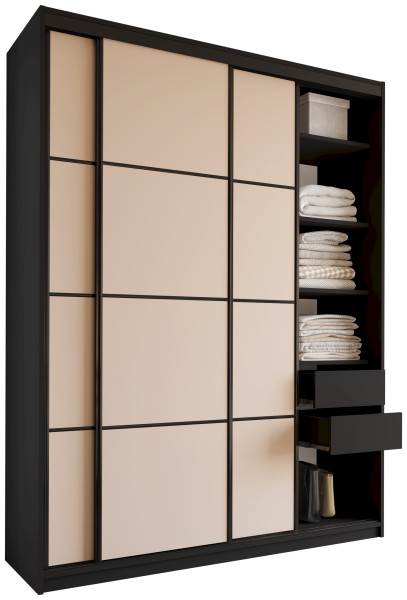 Szafa przesuwna 180 cm LOFT MAX beż 527309