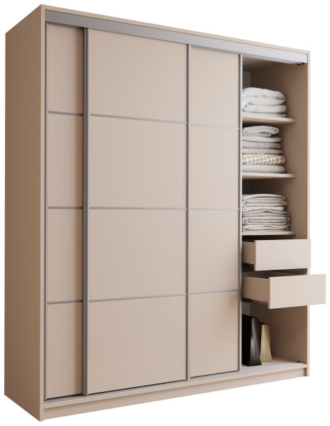 Szafa przesuwna 180 cm TOP beż piaskowy 245617