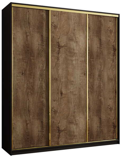 Szafa przesuwna 200 cm GOLD NEW MAX wysoka szafa do sypialni 671491