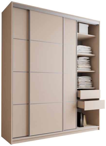 Szafa przesuwna 200 cm TOP MAX beż piaskowy 245586