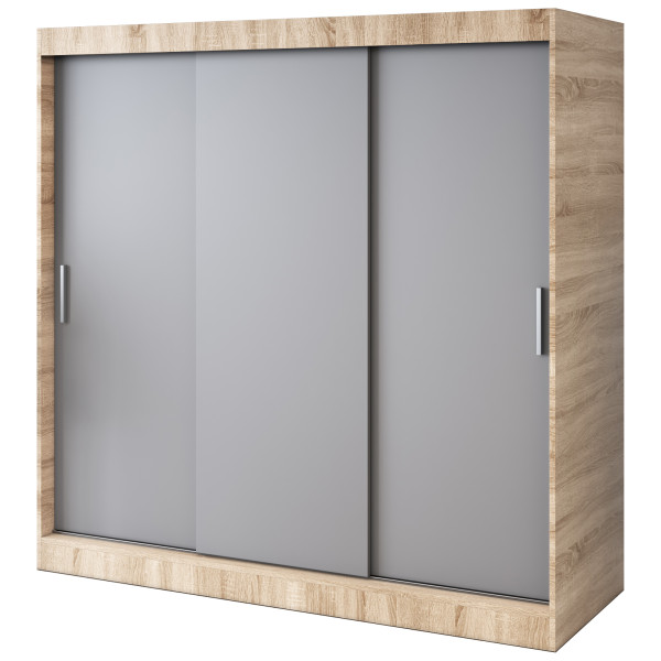 Szafa przesuwna 200x200 Gold , Dąb Sonoma / Antracyt mat 630082