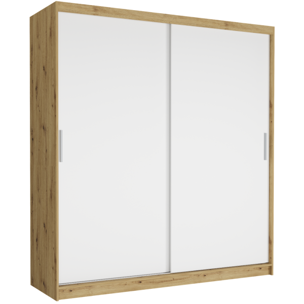 Szafa przesuwna 203 cm FRAMIRE Tivaro VI artisan biały 963021