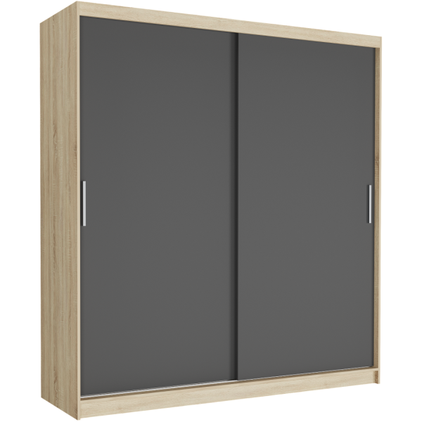 Szafa przesuwna 203 cm FRAMIRE Tivaro VI sonoma antracyt 963064