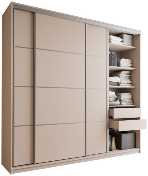 Szafa przesuwna 250 cm TOP MAX beż piaskowy 245580