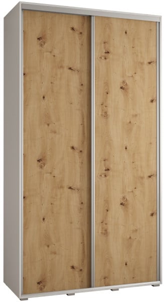 Szafa przesuwna 45 Cannes 1 130 biały+artisan+srebrny 172577
