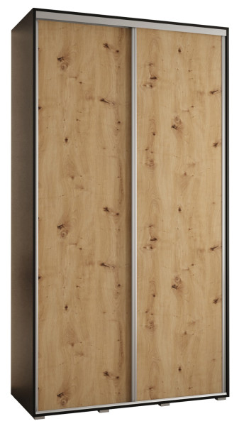 Szafa przesuwna 45 Cannes 1 130 czarny+artisan+srebrny 172528