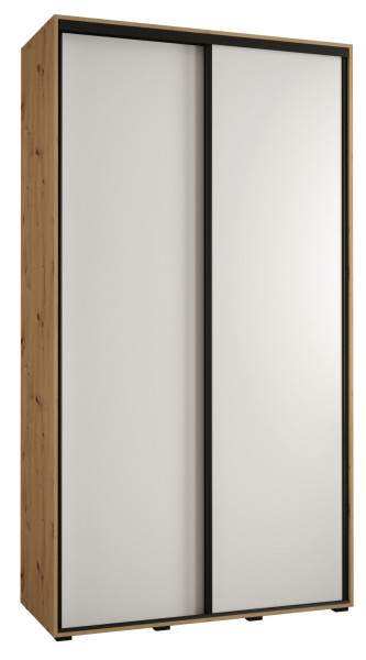 Szafa przesuwna 45 Cannes 1 140 artisan+biały+czarny 172202