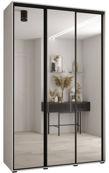 Szafa przesuwna 45 Cannes 2 150 biały+biały+czarny 172379