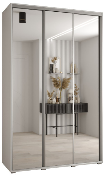 Szafa przesuwna 45 Cannes 2 150 biały+biały+srebrny 172390