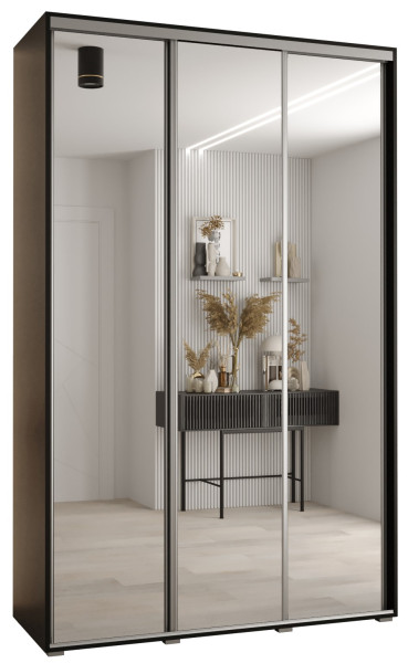 Szafa przesuwna 45 Cannes 2 160 czarny+czarny+srebrny 176621