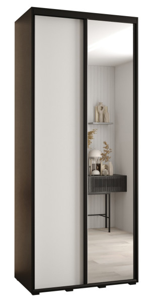 Szafa przesuwna 45 Cannes 3 110 czarny+biały+czarny 176694