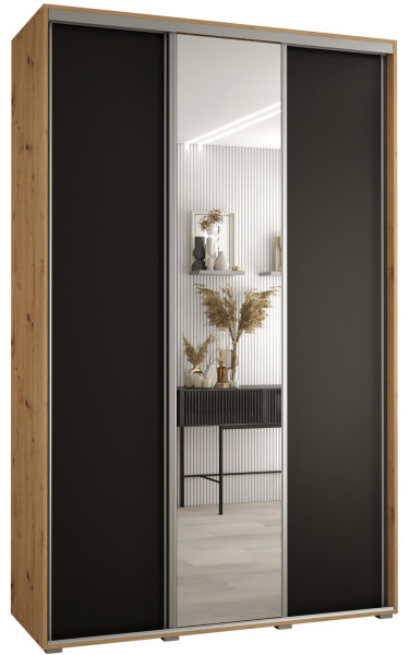 Szafa przesuwna 45 Cannes 3 150 artisan+czarny+srebrny 180886