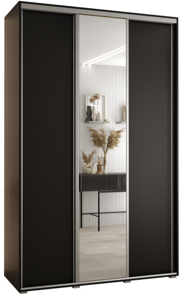 Szafa przesuwna 45 Cannes 3 150 czarny+czarny+srebrny 180914