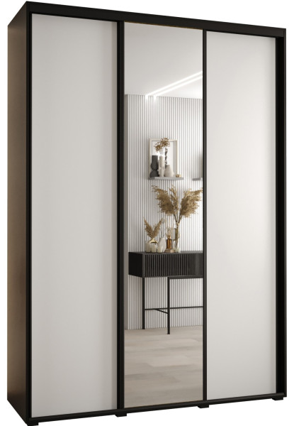 Szafa przesuwna 45 Cannes 3 180 czarny+biały+czarny 181566