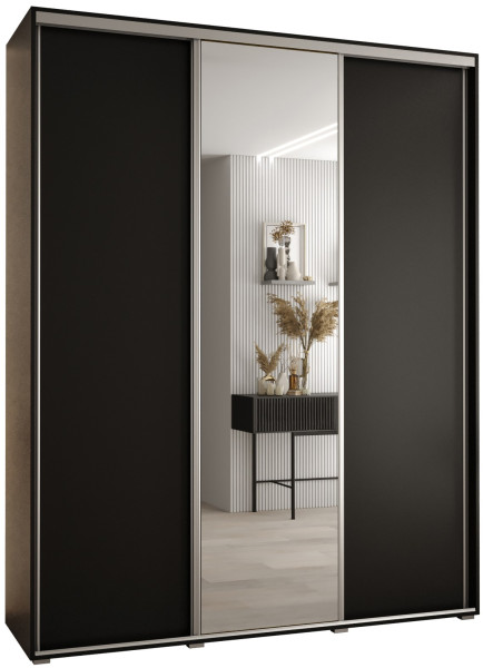 Szafa przesuwna 45 Cannes 3 200 czarny+czarny+srebrny 181512