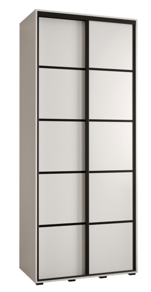Szafa przesuwna 45 Cannes 4 120 biały+biały+czarny 183077