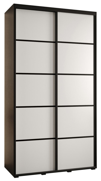 Szafa przesuwna 45 Cannes 4 140 czarny+biały+czarny 183066